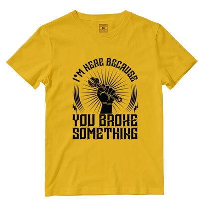 Cotton Shirt: Im Here Because