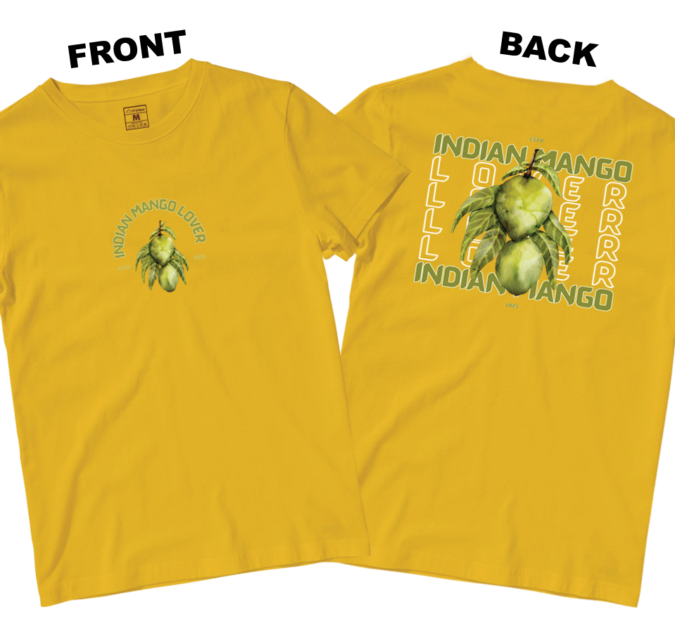 Cotton Shirt: Indian Mango (Front and Back)