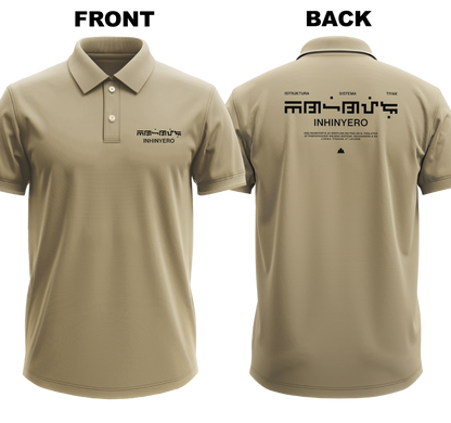 Drifit Polo Shirt: Inhinyero Geometric (Front & Back)