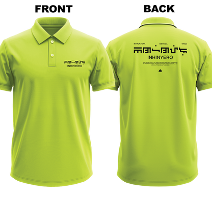 Drifit Polo Shirt: Inhinyero Geometric (Front & Back)