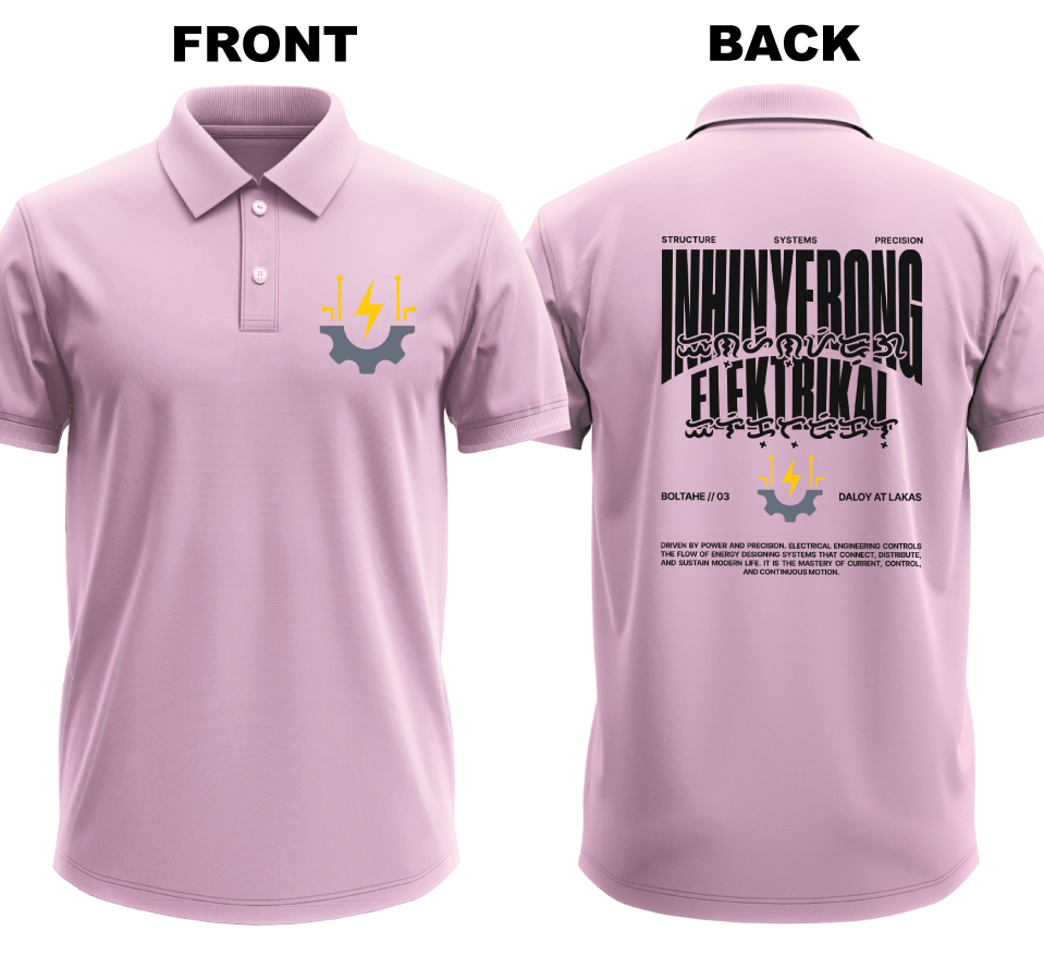 Drifit Polo Shirt: Inhinyerong Elektrikal (Front & Back)