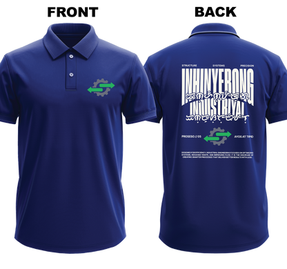 Drifit Polo Shirt: Inhinyerong Industriyal (Front & Back)