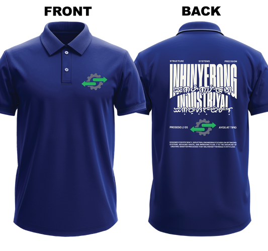 Drifit Polo Shirt: Inhinyerong Industriyal (Front & Back)