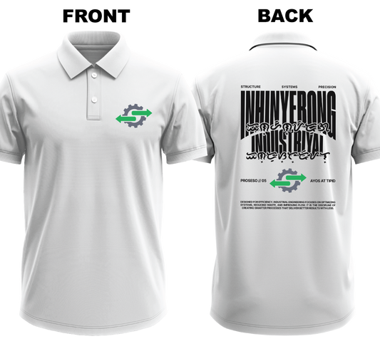 Drifit Polo Shirt: Inhinyerong Industriyal (Front & Back)