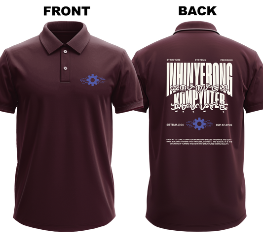 Drifit Polo Shirt: Inhinyerong Kompyuter (Front & Back)