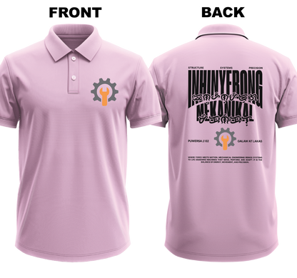 Drifit Polo Shirt: Inhinyetong Mekanikal (Front & Back)