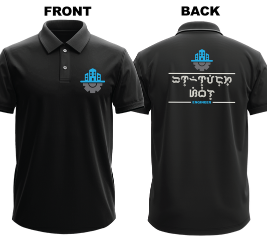 Drifit Polo Shirt: Inhinyetong Sibil 2 (Front & Back)