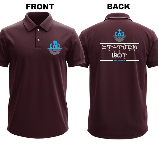 Drifit Polo Shirt: Inhinyerong Sibil 2 (Front & Back)