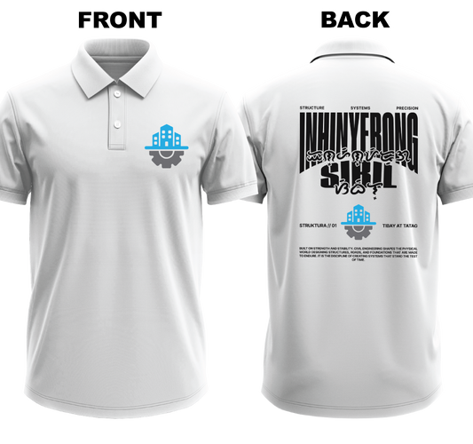 Drifit Polo Shirt: Inhinyetong Sibil (Front & Back)