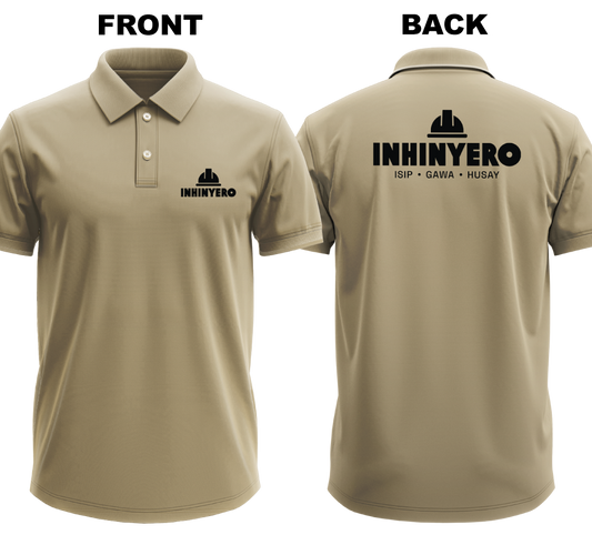 Drifit Polo Shirt: Isip Gawa Husay (Front & Back)