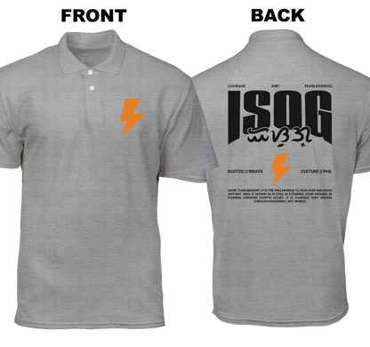 Cotton Polo Shirt: Isog (Front and Back)