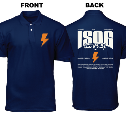Cotton Polo Shirt: Isog (Front and Back)