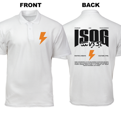 Cotton Polo Shirt: Isog (Front and Back)