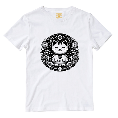 Cotton Shirt: Japanese Cat