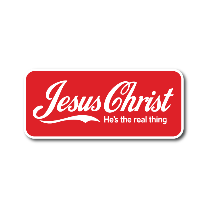 Acrylic Vehicle Badge: Jesus Cola