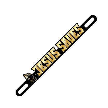Car Plate Badge: Jesus Saves