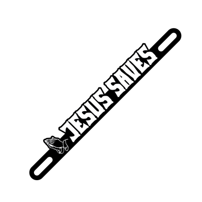 Car Plate Badge: Jesus Saves