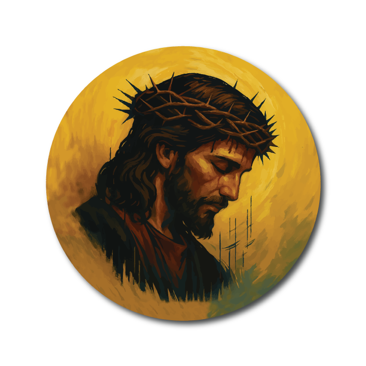 Acrylic Vehicle Badge: Jesus