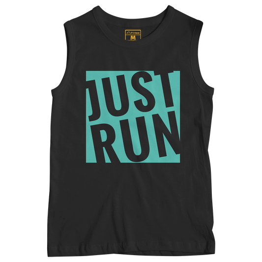 Sleeveless Drifit Shirt: Just Run