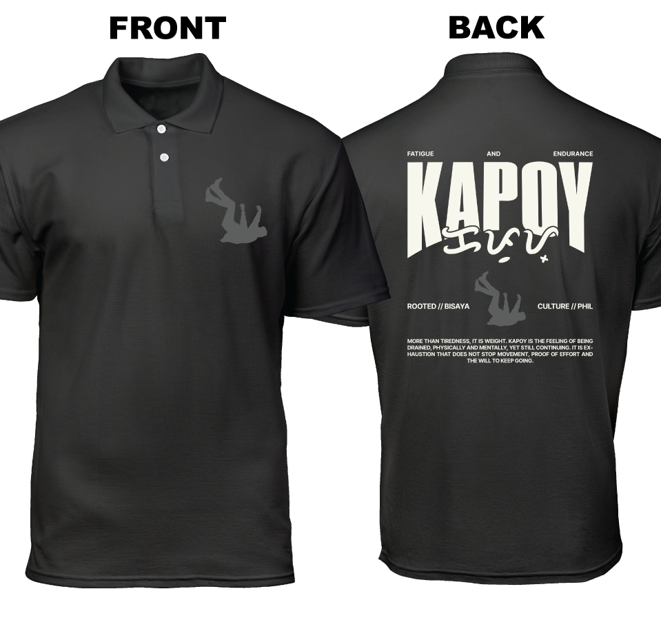 Cotton Polo Shirt: Kapoy (Front and Back)