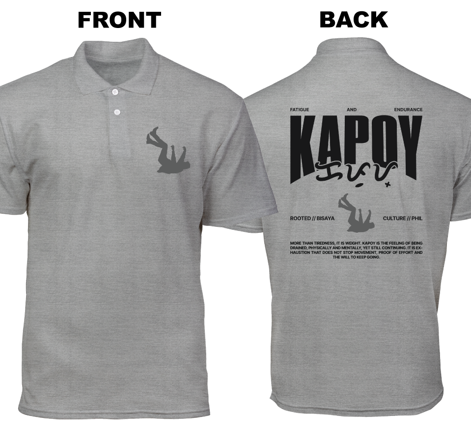 Cotton Polo Shirt: Kapoy (Front and Back)