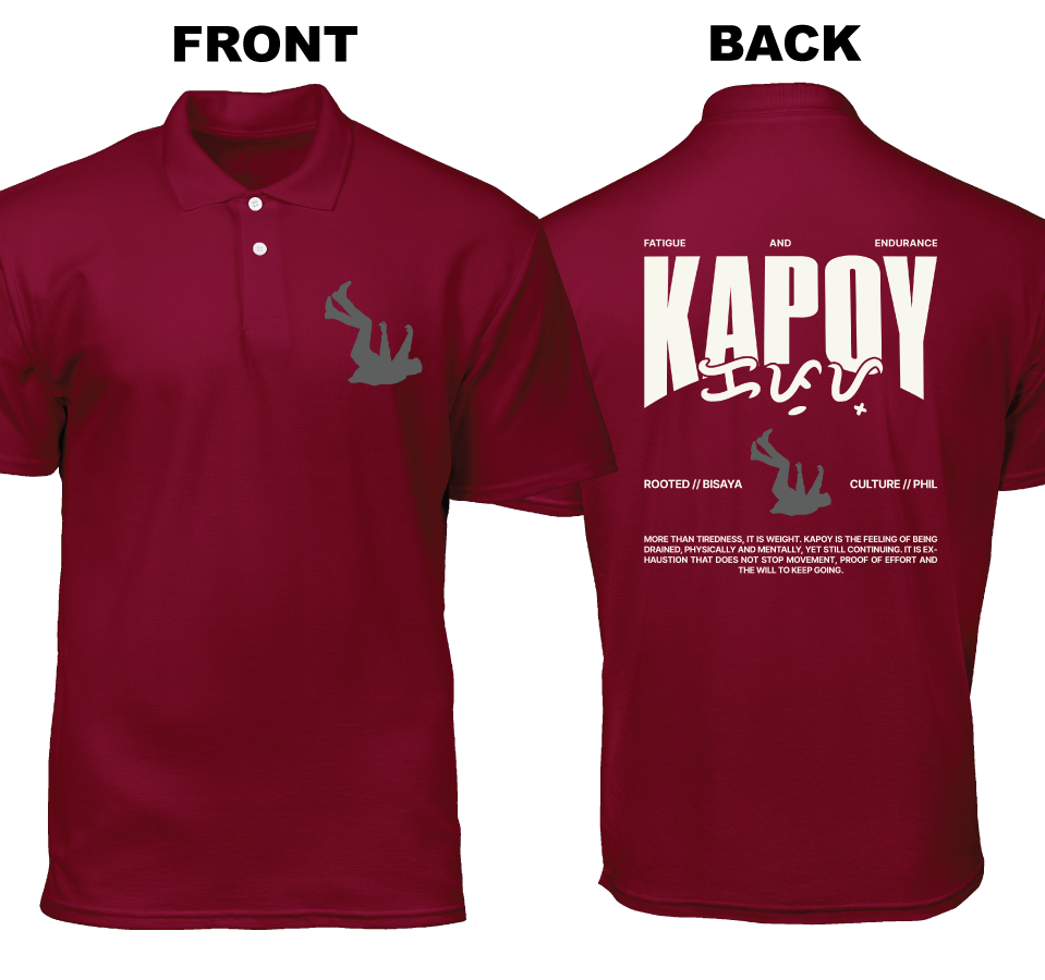 Cotton Polo Shirt: Kapoy (Front and Back)
