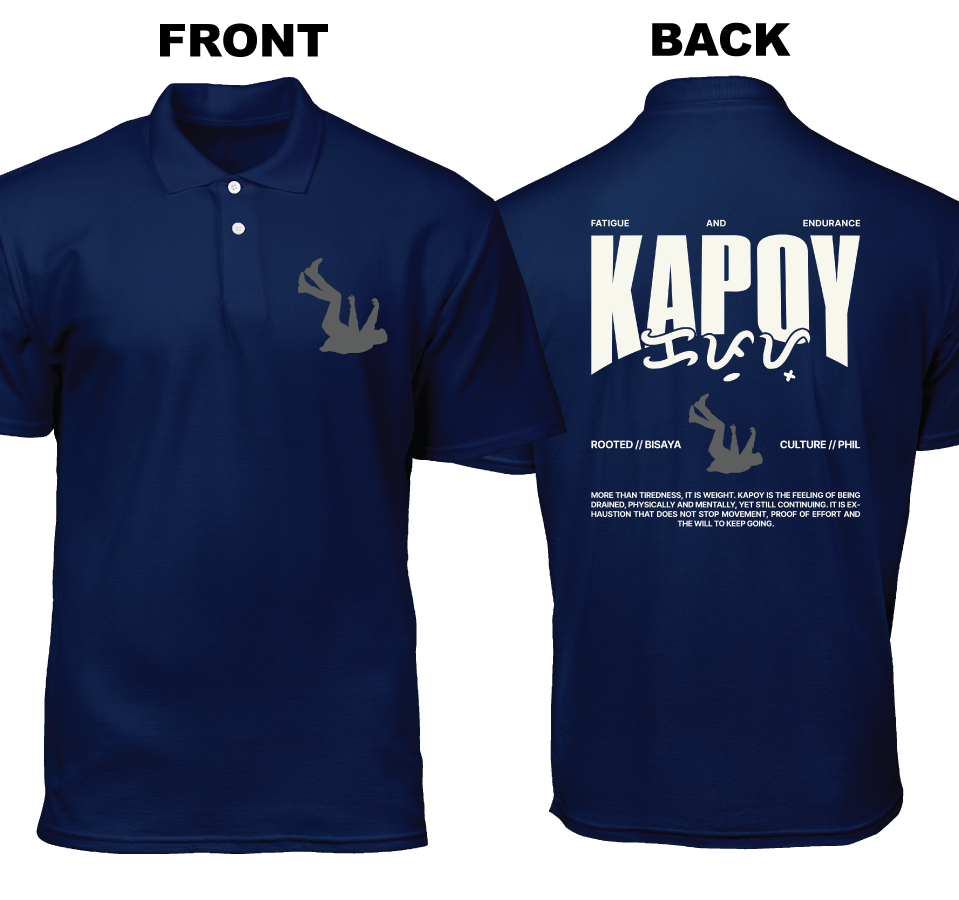 Cotton Polo Shirt: Kapoy (Front and Back)