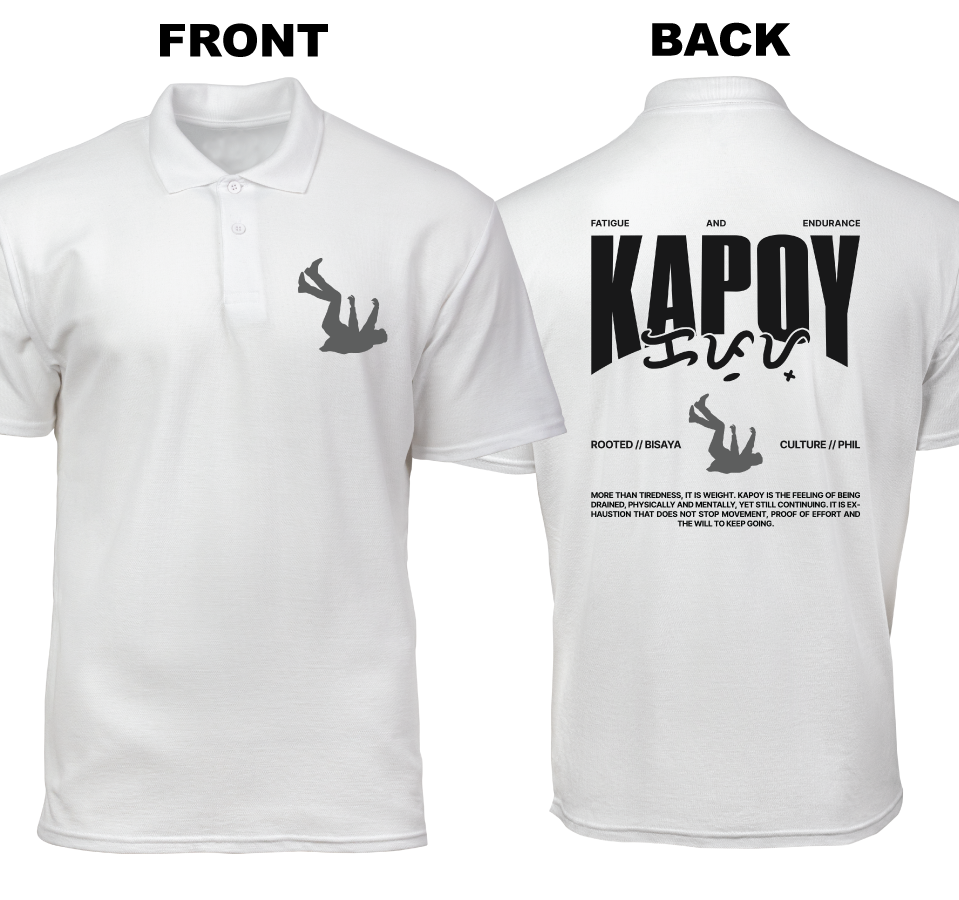 Cotton Polo Shirt: Kapoy (Front and Back)