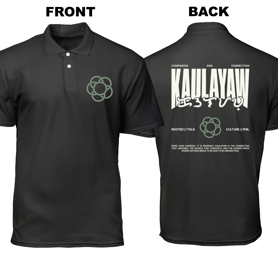 Cotton Polo Shirt: Kaulayaw (Front and Back)