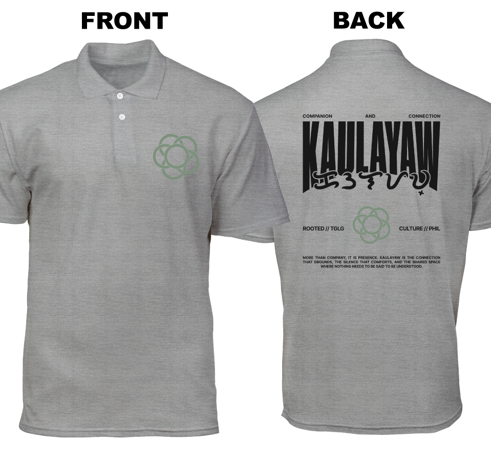 Cotton Polo Shirt: Kaulayaw (Front and Back)