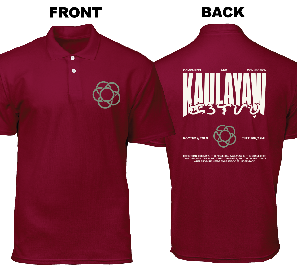 Cotton Polo Shirt: Kaulayaw (Front and Back)