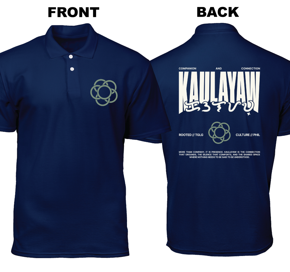 Cotton Polo Shirt: Kaulayaw (Front and Back)