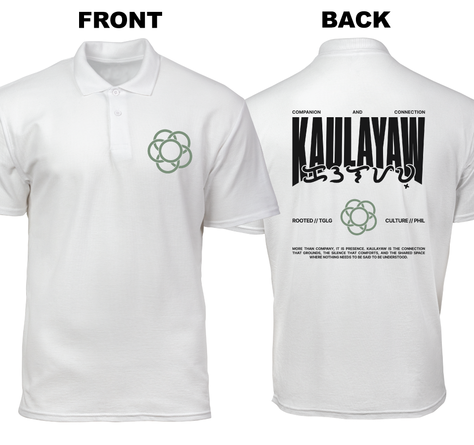 Cotton Polo Shirt: Kaulayaw (Front and Back)