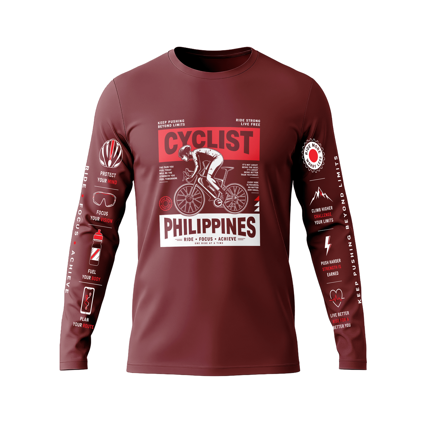 Long Sleeve Drifit Shirt: Keep Pushing