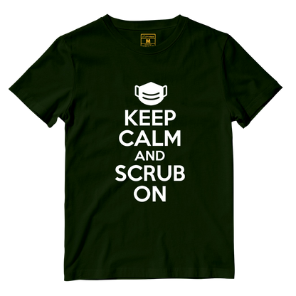 Cotton Shirt: Keep Calm And Scrub On