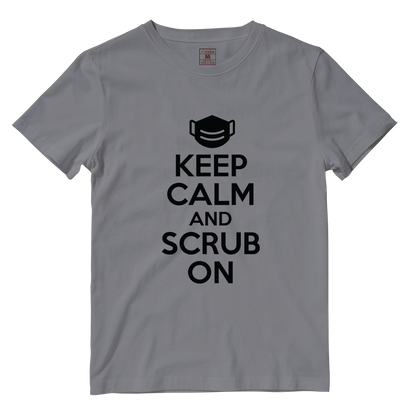 Cotton Shirt: Keep Calm And Scrub On