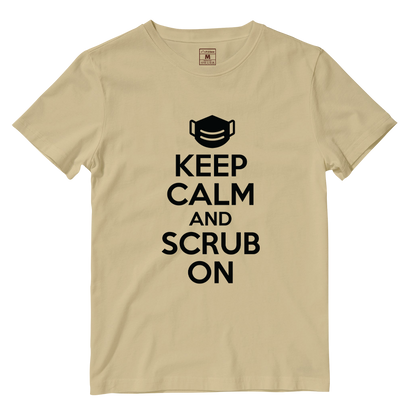 Cotton Shirt: Keep Calm And Scrub On