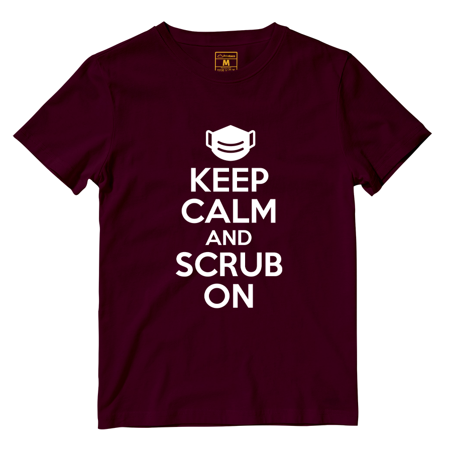 Cotton Shirt: Keep Calm And Scrub On