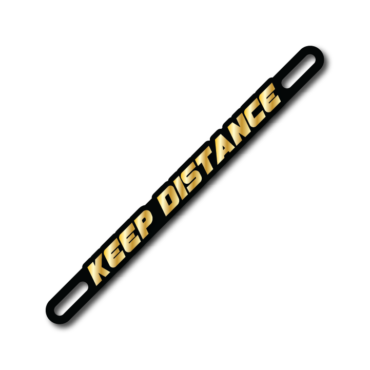 Car Plate Badge: Keep Distance