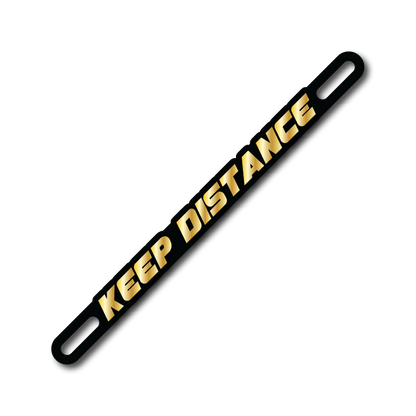 Car Plate Badge: Keep Distance
