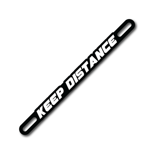 Car Plate Badge: Keep Distance