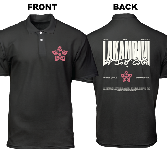 Cotton Polo Shirt: Lakambini (Front and Back)