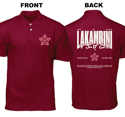 Cotton Polo Shirt: Lakambini (Front and Back)