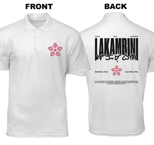 Cotton Polo Shirt: Lakambini (Front and Back)
