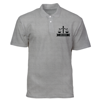 Cotton Polo Shirt: Law and Order Pocket