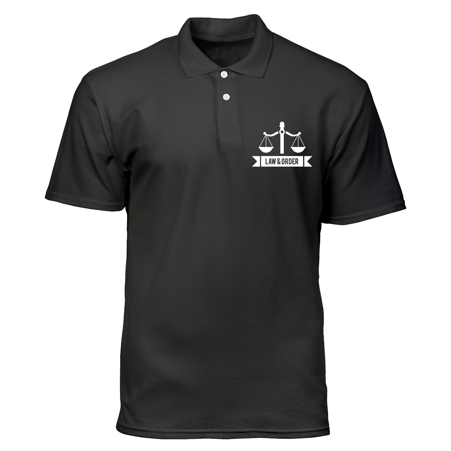 Cotton Polo Shirt: Law and Order Pocket