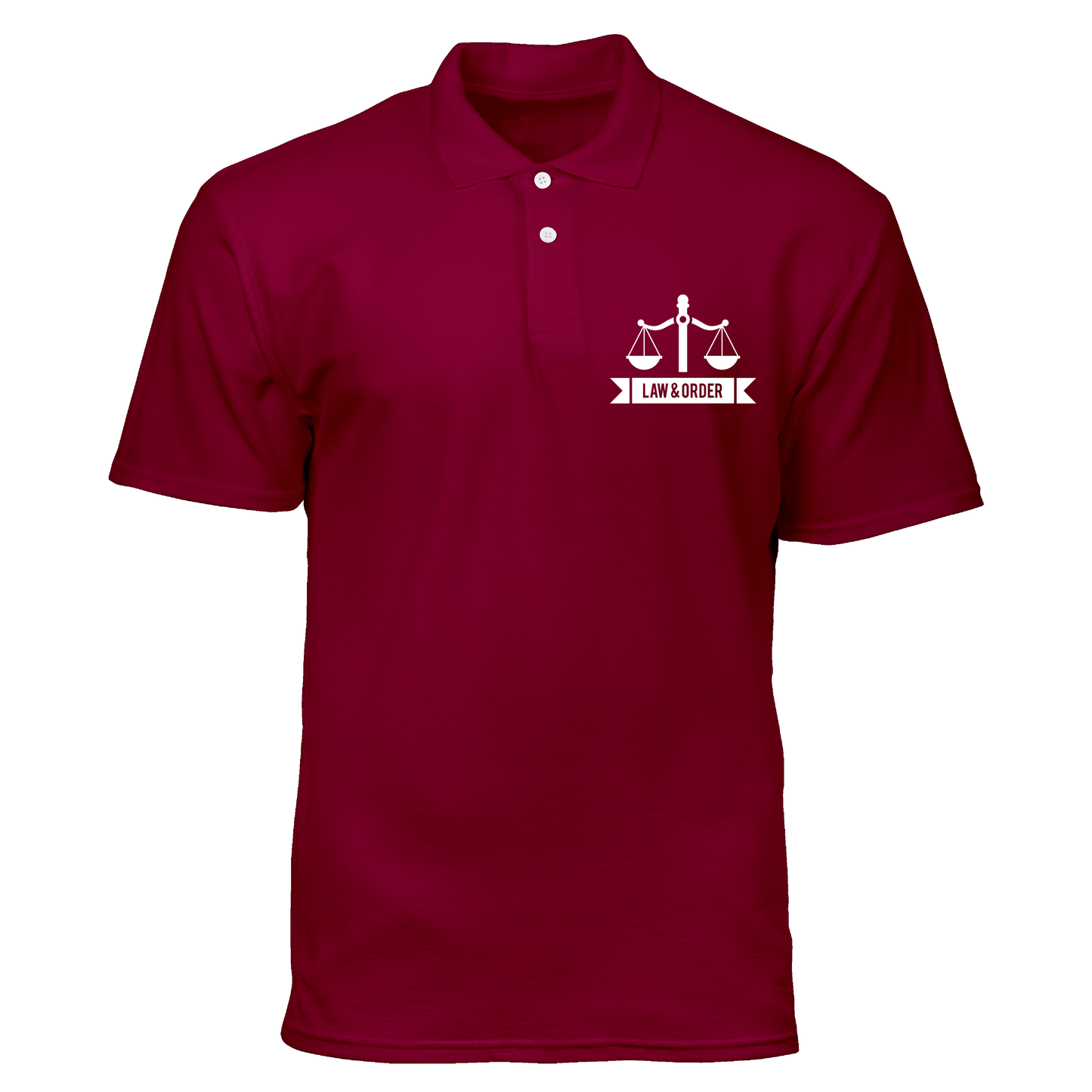 Cotton Polo Shirt: Law and Order Pocket