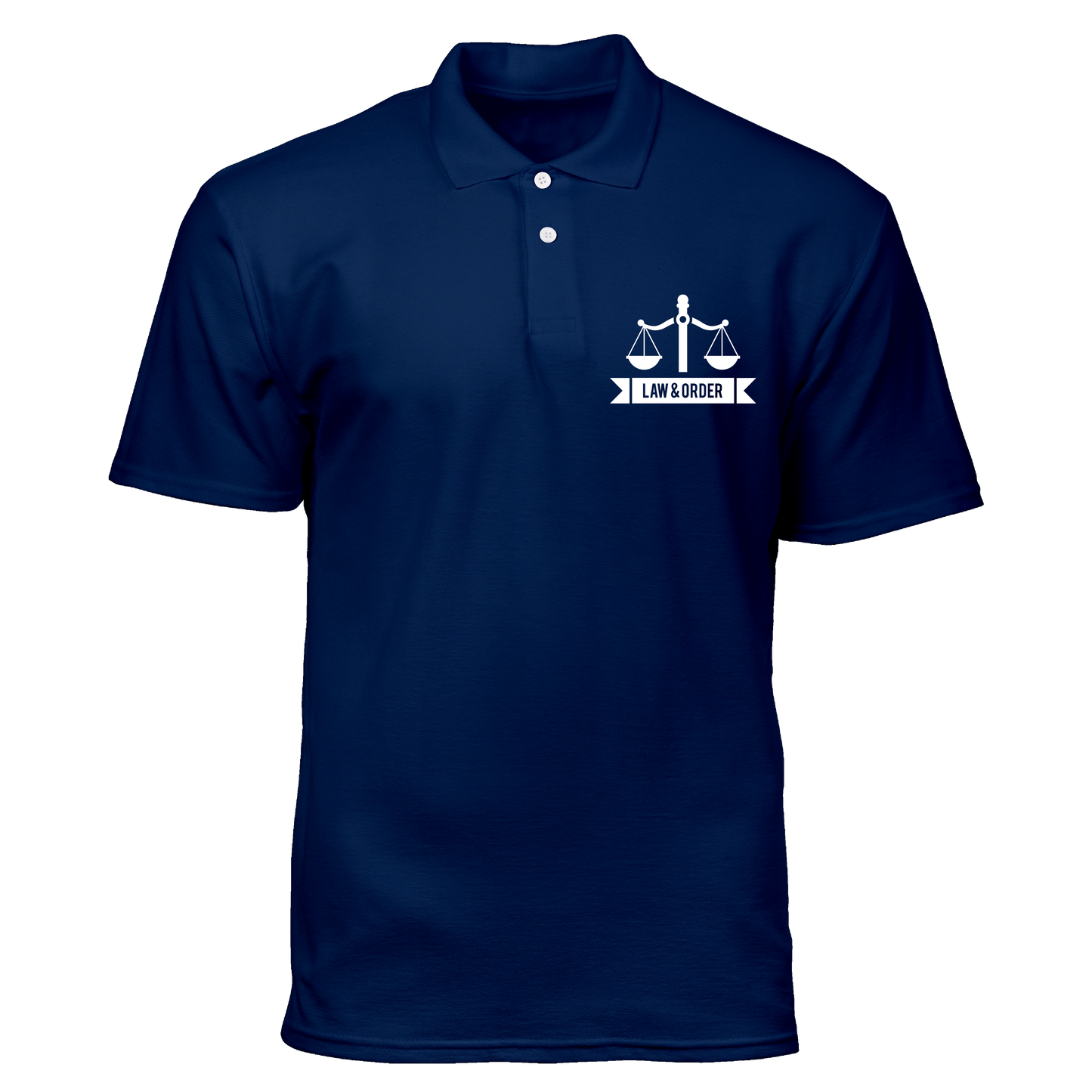 Cotton Polo Shirt: Law and Order Pocket