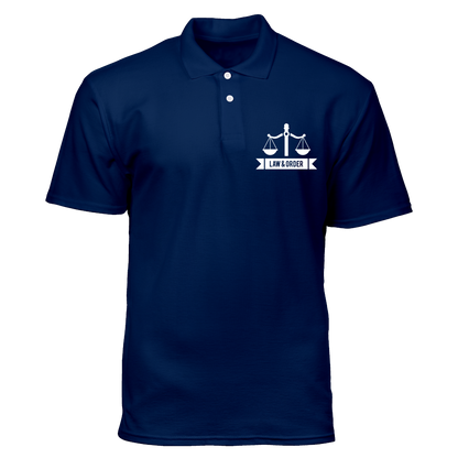 Cotton Polo Shirt: Law and Order Pocket