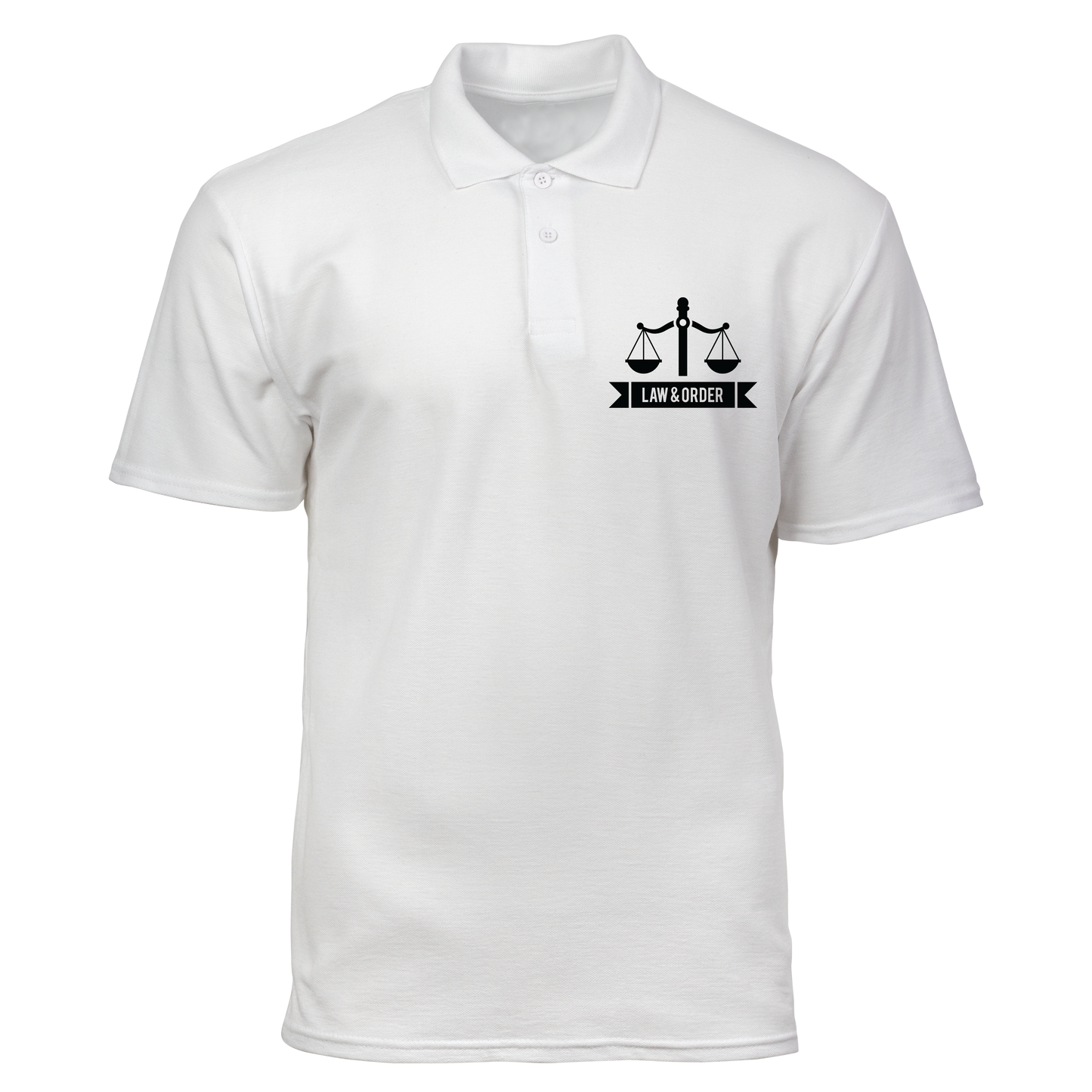 Cotton Polo Shirt: Law and Order Pocket